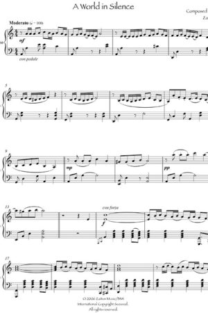 Music Sheet A World In Silence