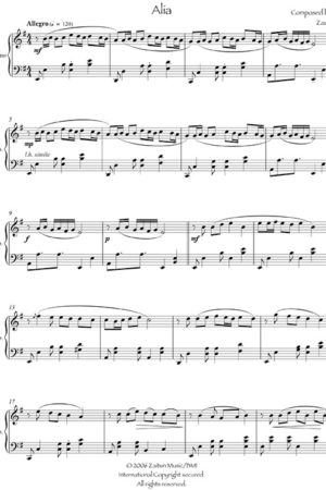 Music Sheet Alia