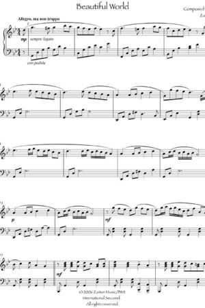 Music Sheet Beautiful World
