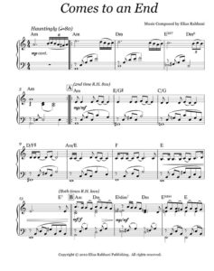 Music Sheet Comes To An End
