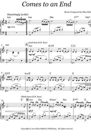 Music Sheet Comes To An End
