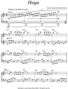 Music Sheet Haya