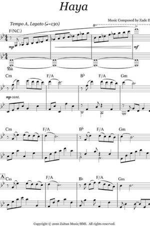 Music Sheet Haya