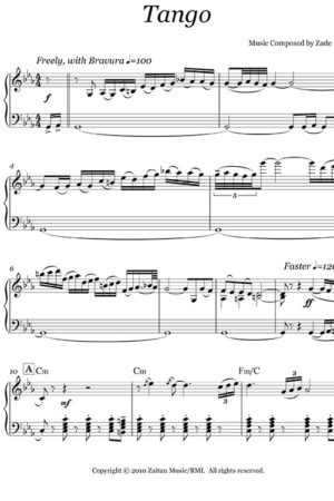 Music Sheet Tango