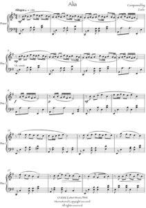 Music Sheet Alia