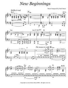 Music Sheet New Beginnings