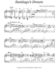 Music Sheet Santiago's Dream